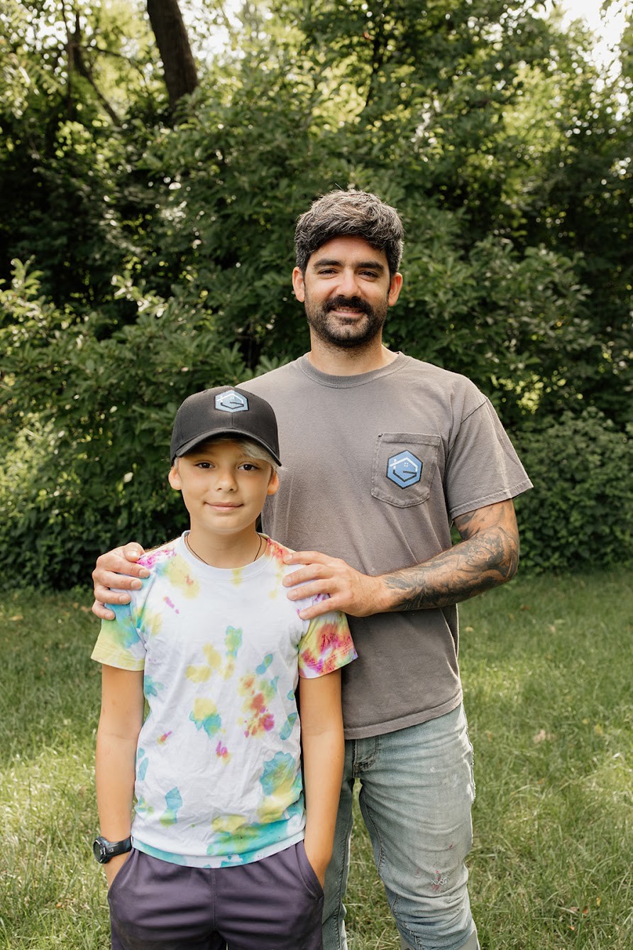 Vinnie with his son, Gabriel